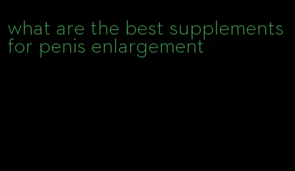 what are the best supplements for penis enlargement