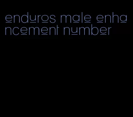 enduros male enhancement number