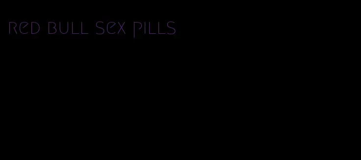 red bull sex pills