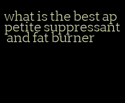 what is the best appetite suppressant and fat burner